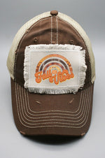 Rainbow Fall Vibes Pumpkin Patch Hat