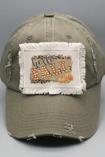 Hello Fall Square Pumpkin Patch Hat