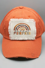 Hello Pumpkin Rainbow Patch Hat