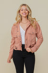 Zoey Distressed Corduroy Jacket