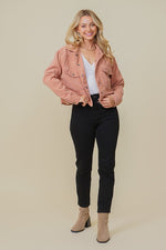 Zoey Distressed Corduroy Jacket