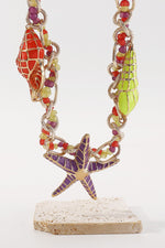 Colorful Starfish Necklace