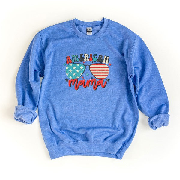 American Mama Sunglasses Graphic Sweatshirt