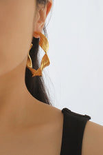 Twisted Gold Earring