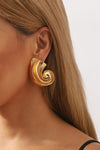 Irregular Spiral Earring