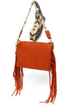 Aztec Guitar Strap Fringe Clutch Crossbody Bag