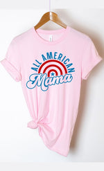 All American Mama Rainbow Graphic Tee