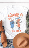 Vintage Party in USA Plus Size Graphic Tee