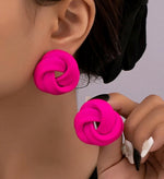 Colorful Rose Earrings