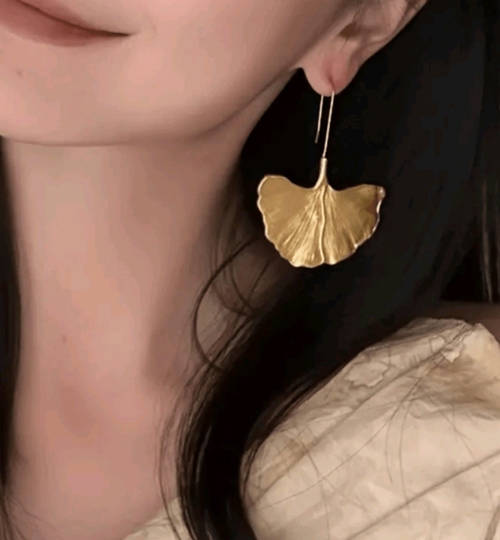 Gold Leaf Earrings