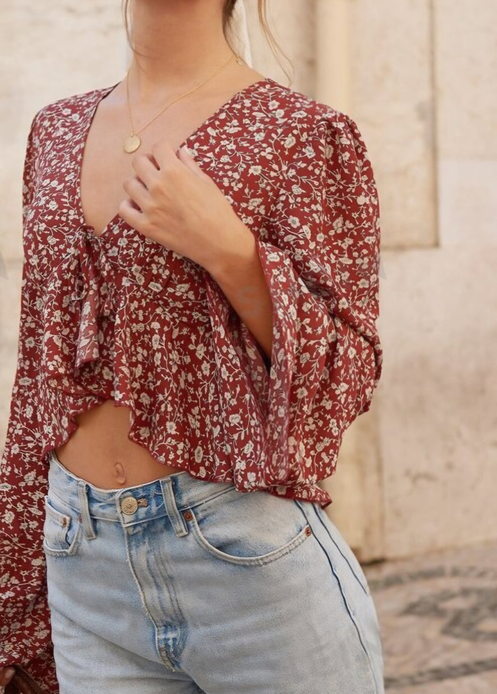 Fall Flowers Top