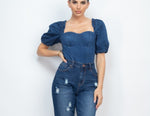 Denim Body Top