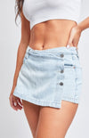 Denim Wrap Skort (Light Denim)